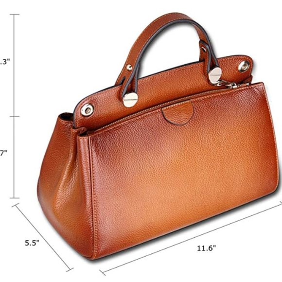 Genuine Leather Designer Handbag - Picture 2 of 3